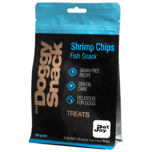 the DoggySnack Fish Snack Shrimp Chips