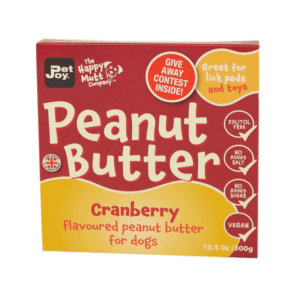 Peanut butter cranberry hond likmat speelgoed gezond pindakaas