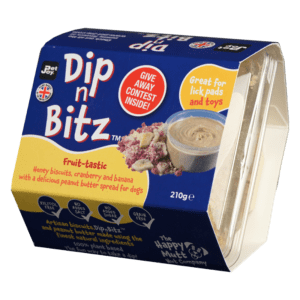 Dip N Bitz Fruit-Tastic pindakaas topping hond voermat