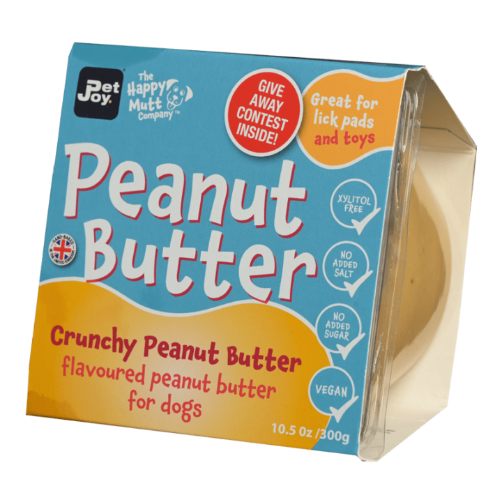 Peanut Butter Pet-Joy Crunchy pindakaas hond