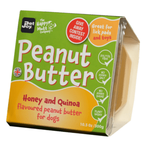 Peanut Butter Pet-Joy Honey Quinoa pindakaas hond